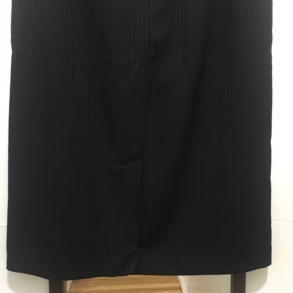 Vintage High Waisted Black Striped Skirt - Picture 7 of 7